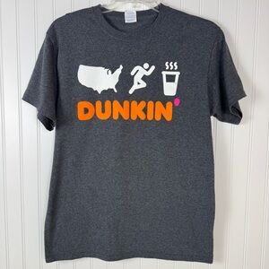 Dunkin Donuts T Shirt Unisex Gray Medium Employee